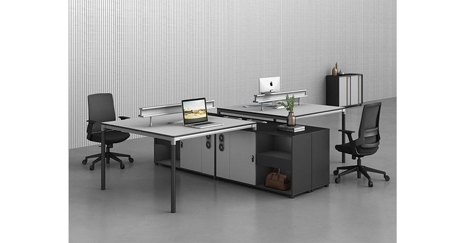 帶密碼鎖屏風(fēng)辦公桌_對向雙人屏風(fēng)辦公桌-上海品源辦公家具工廠_材質(zhì)