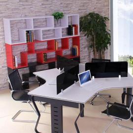 圖 啟明家具廠屏風(fēng)工位辦公桌老板臺會議桌文件柜公寓床 重慶辦公用品